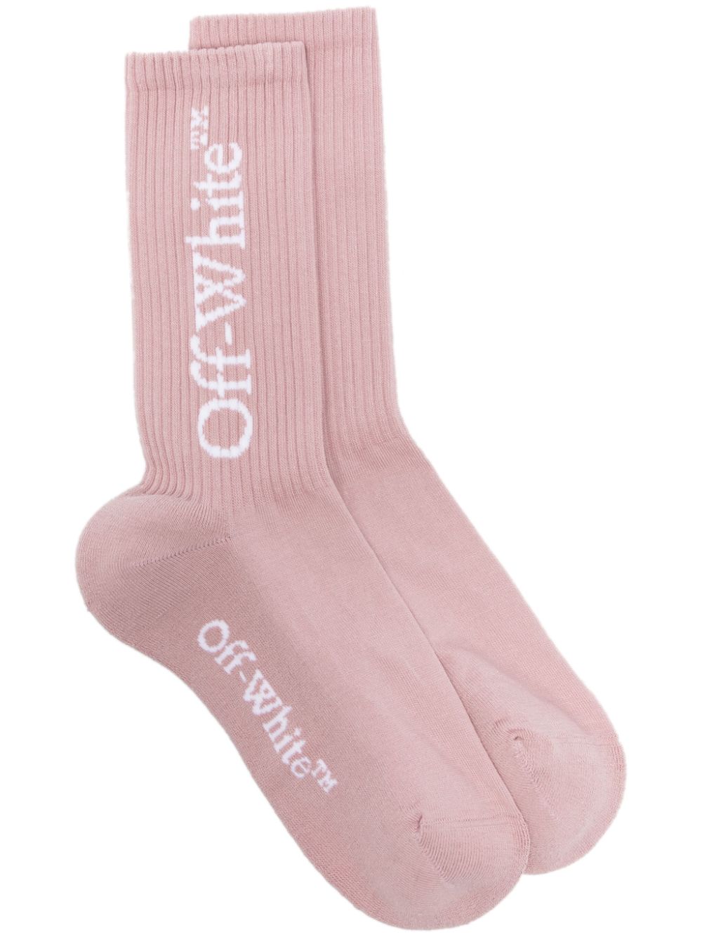 Off-White intarsia-knit socks - Pink von Off-White