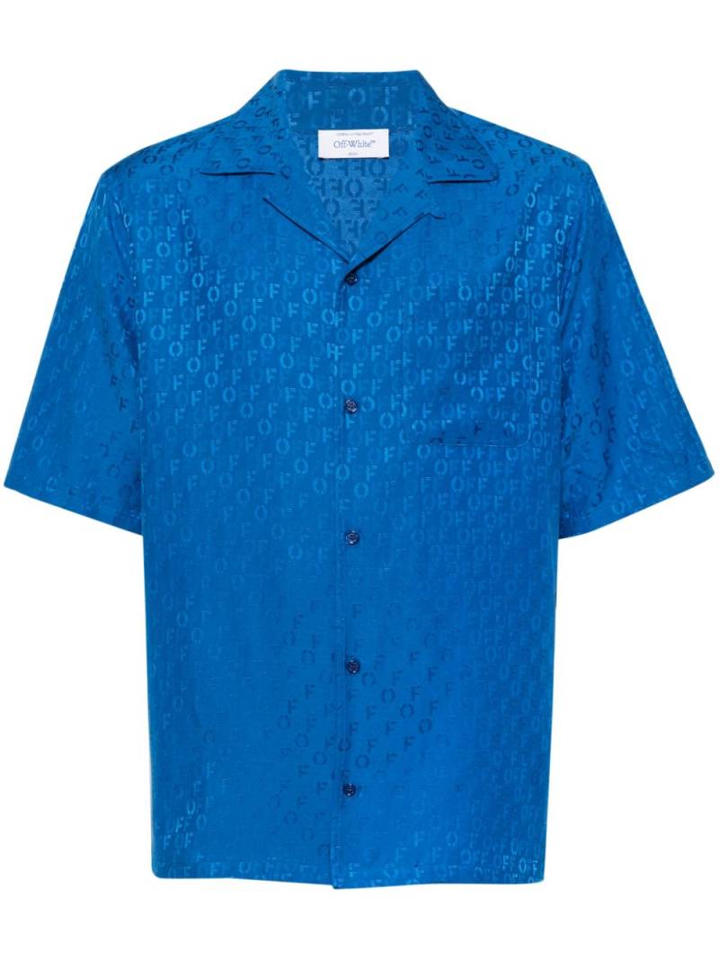 Off-White jacquard holiday shirt - Blue von Off-White