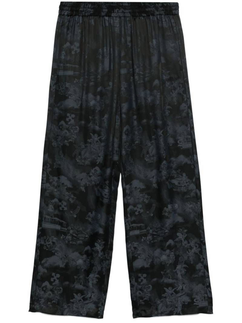 Off-White jacquard-pattern track trousers - Black von Off-White