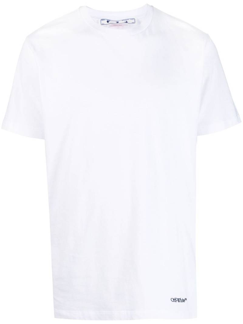 Off-White logo-embroidered T-shirt von Off-White