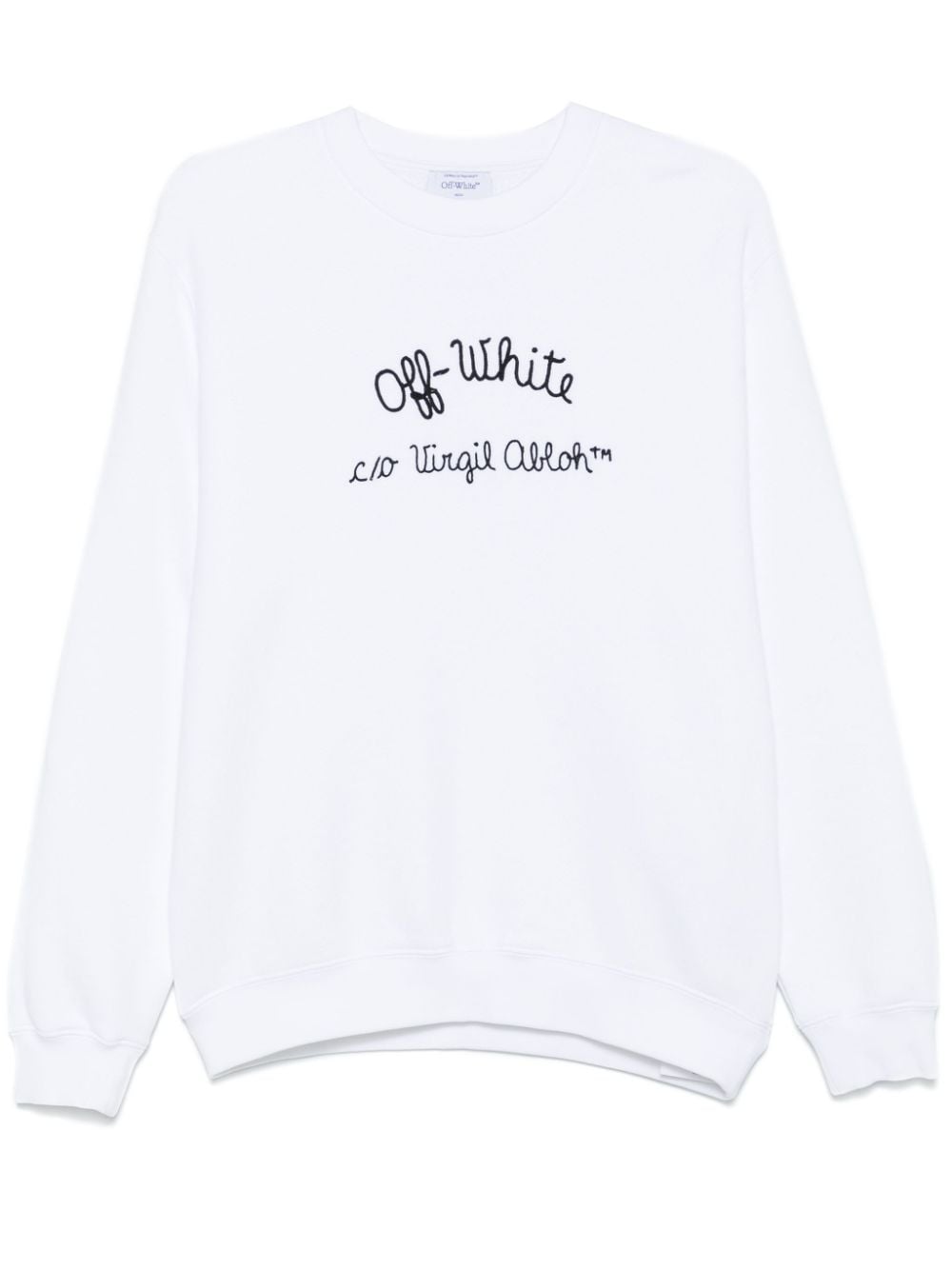 Off-White logo-embroidery sweatshirt von Off-White