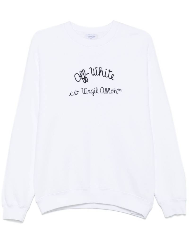 Off-White logo-embroidery sweatshirt von Off-White