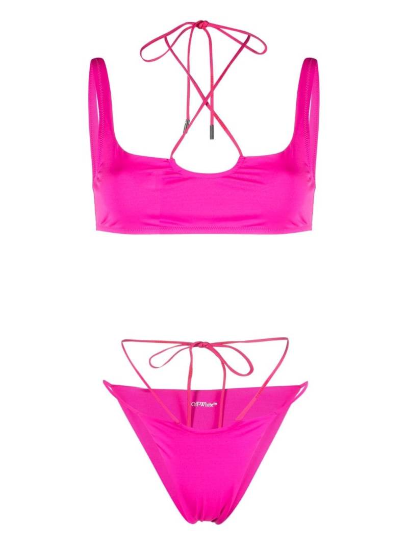 Off-White logo-print bikini - Pink von Off-White