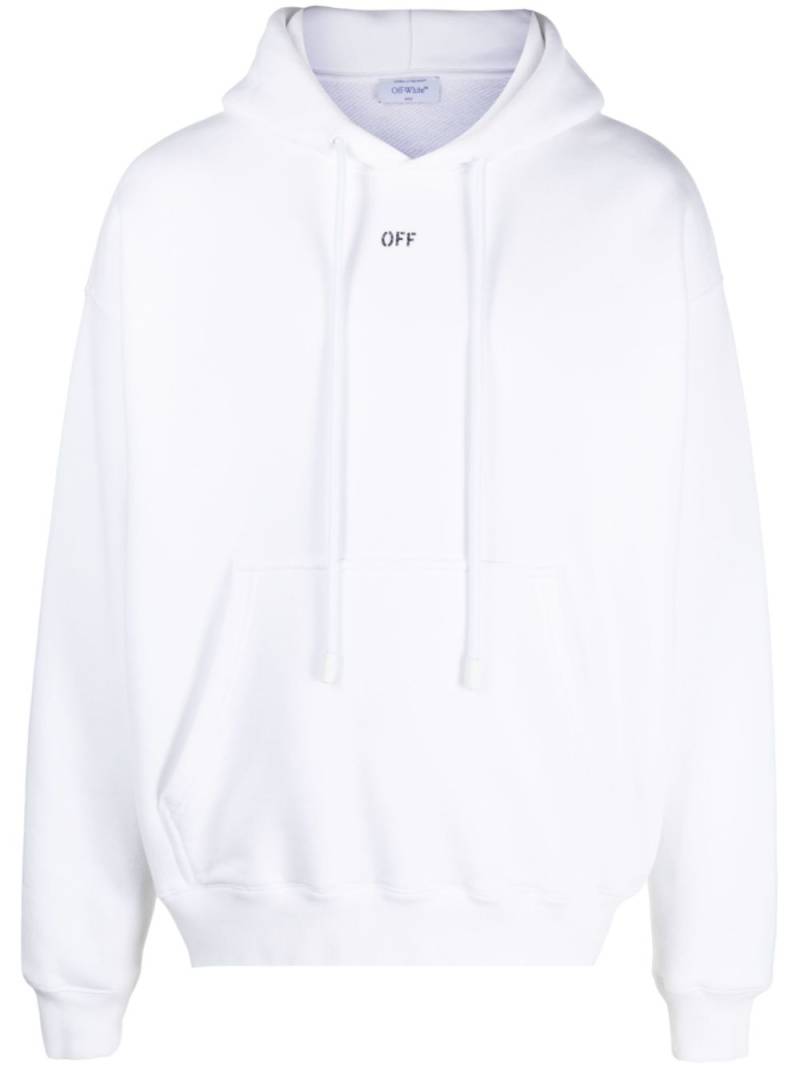 Off-White logo-print cotton hoodie von Off-White