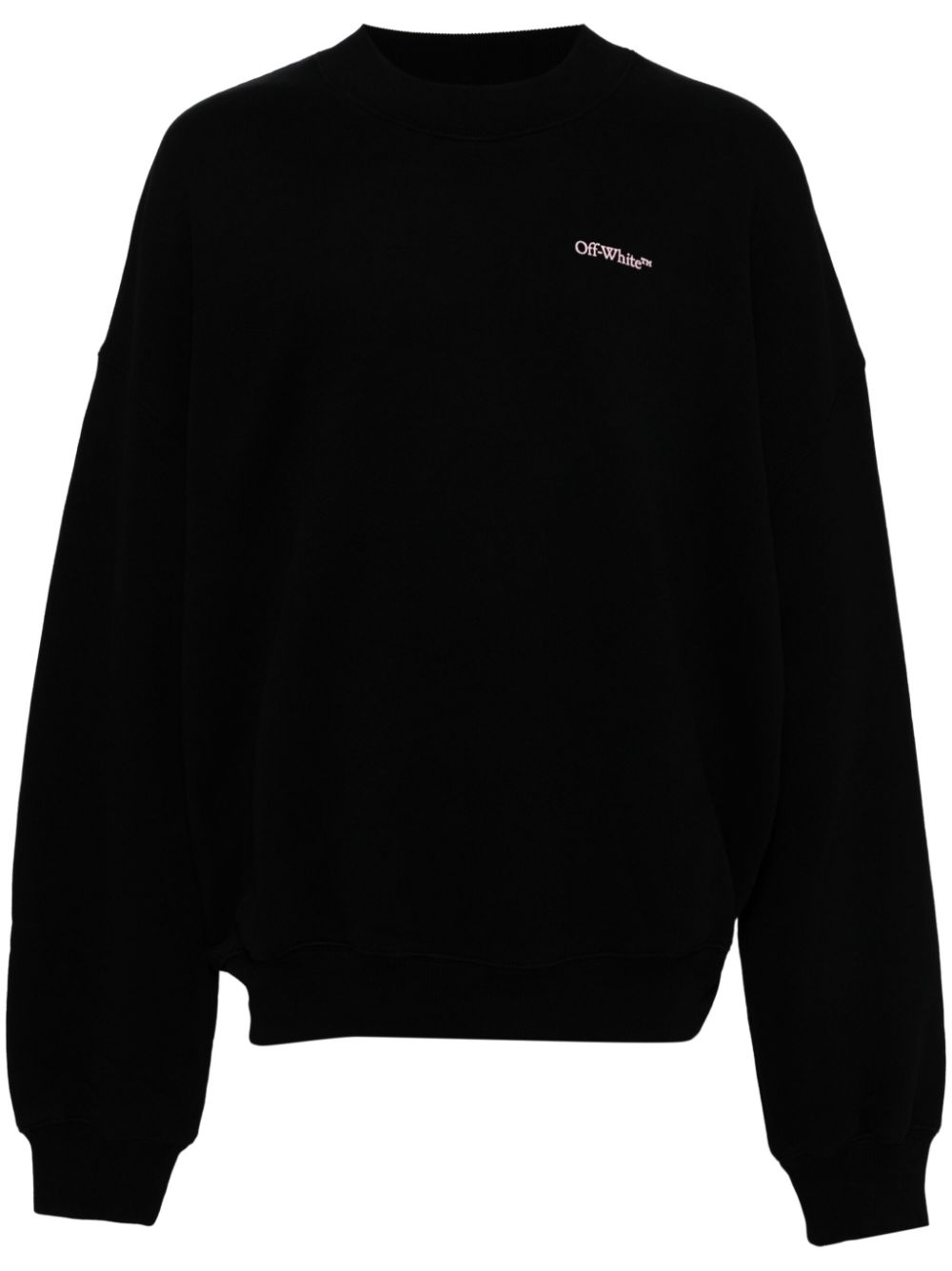 Off-White logo-print cotton sweatshirt - Black von Off-White