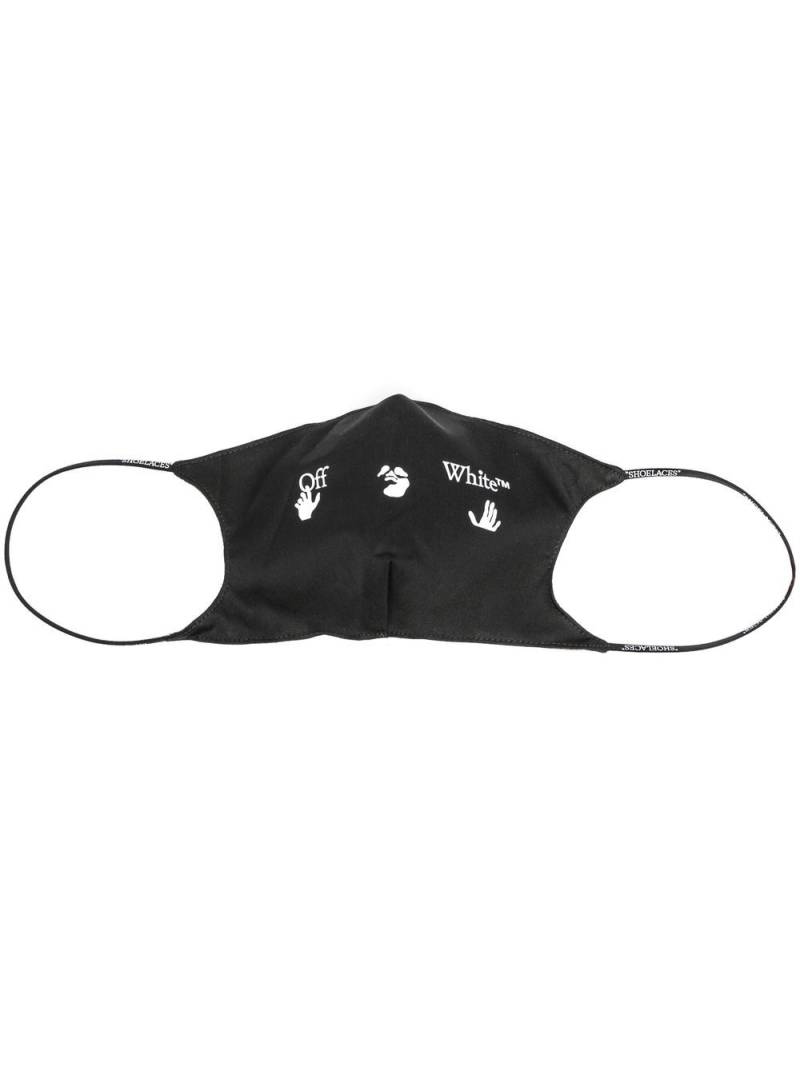 Off-White logo-print face mask - Black von Off-White