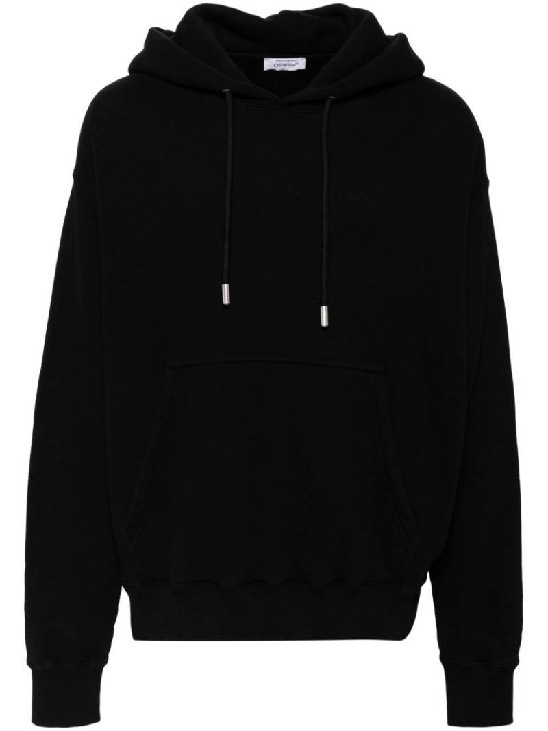 Off-White logo-print hoodie - Black von Off-White