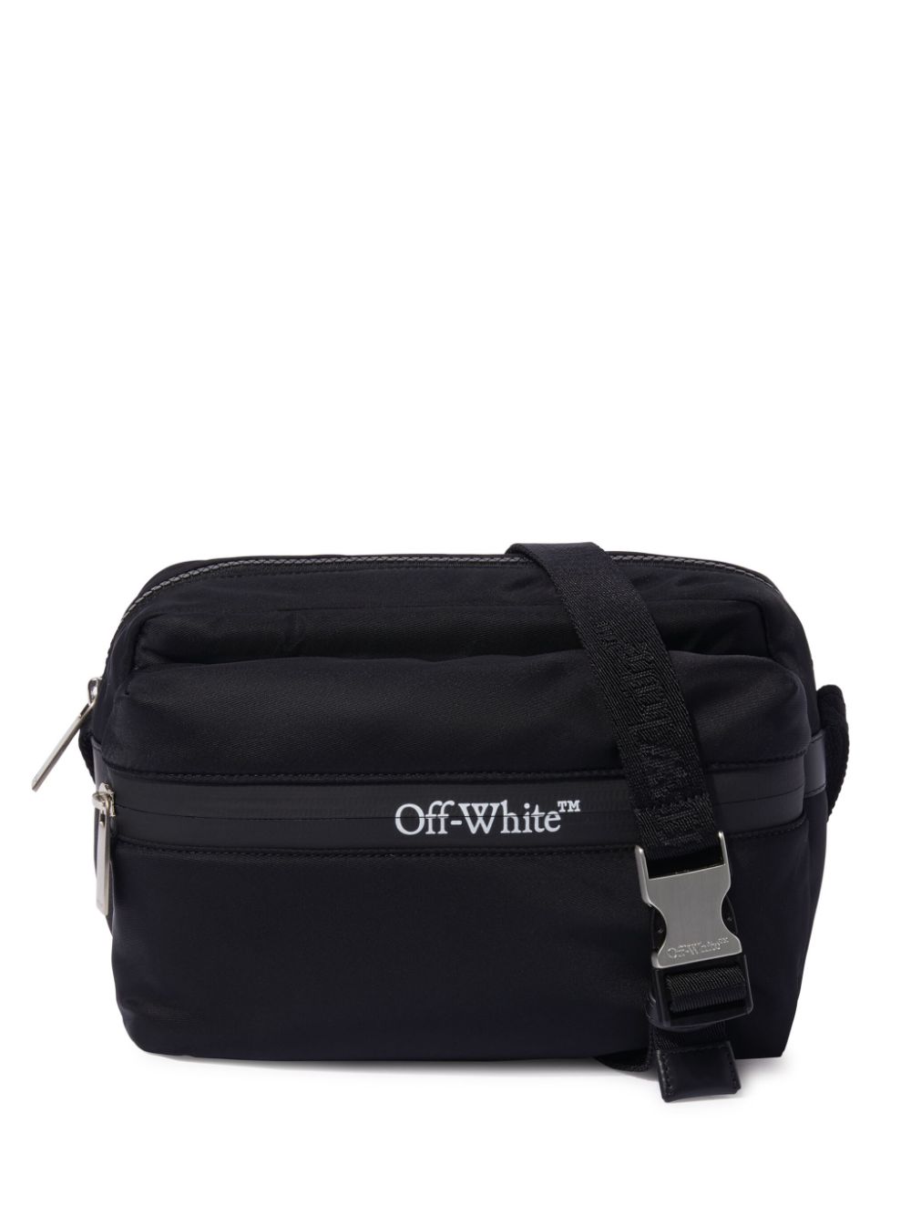 Off-White logo-print messenger bag - Black von Off-White