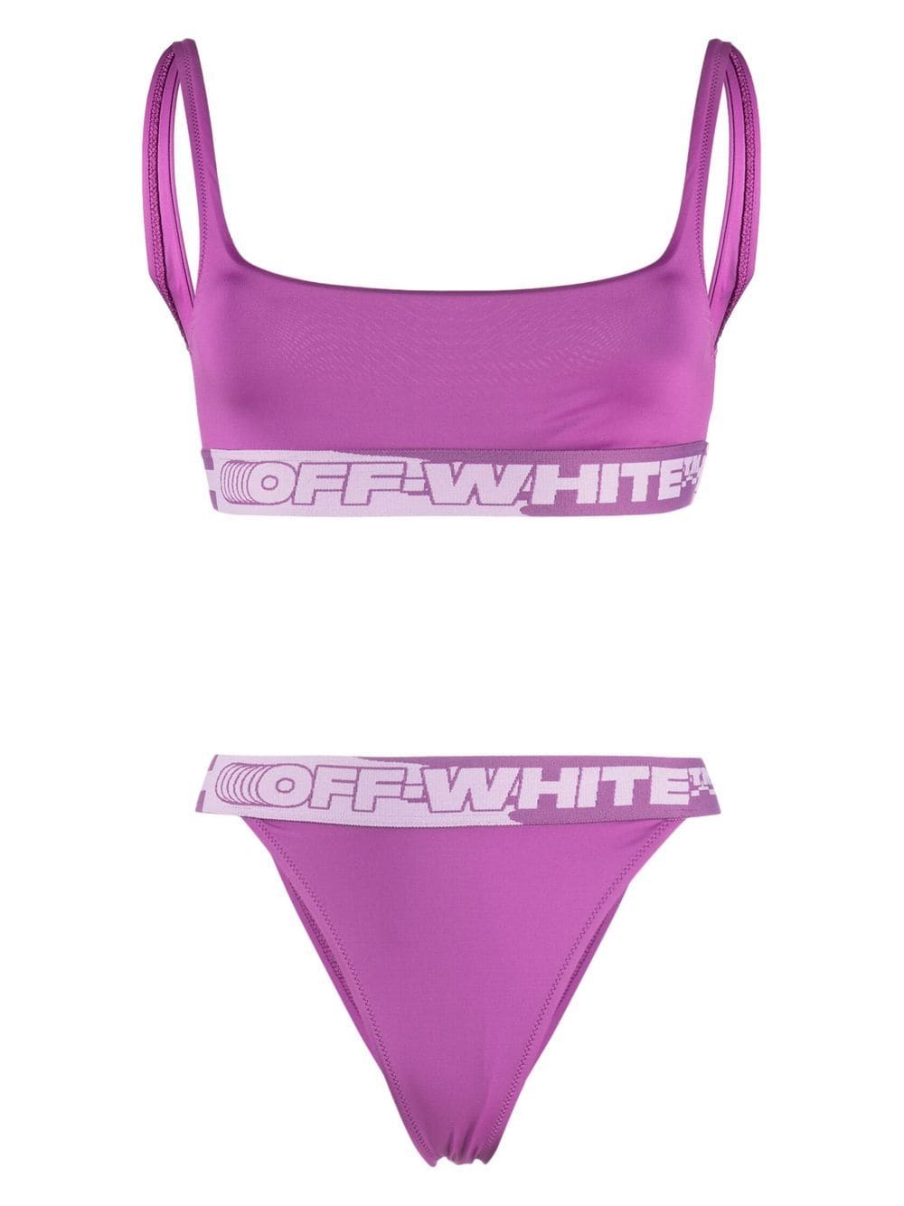Off-White logo tape bikini - Pink von Off-White