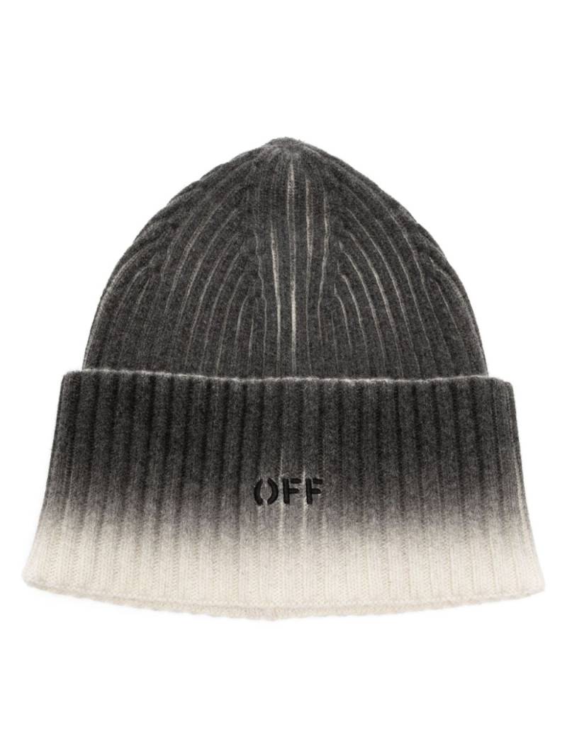 Off-White loose knit beanie - Black von Off-White