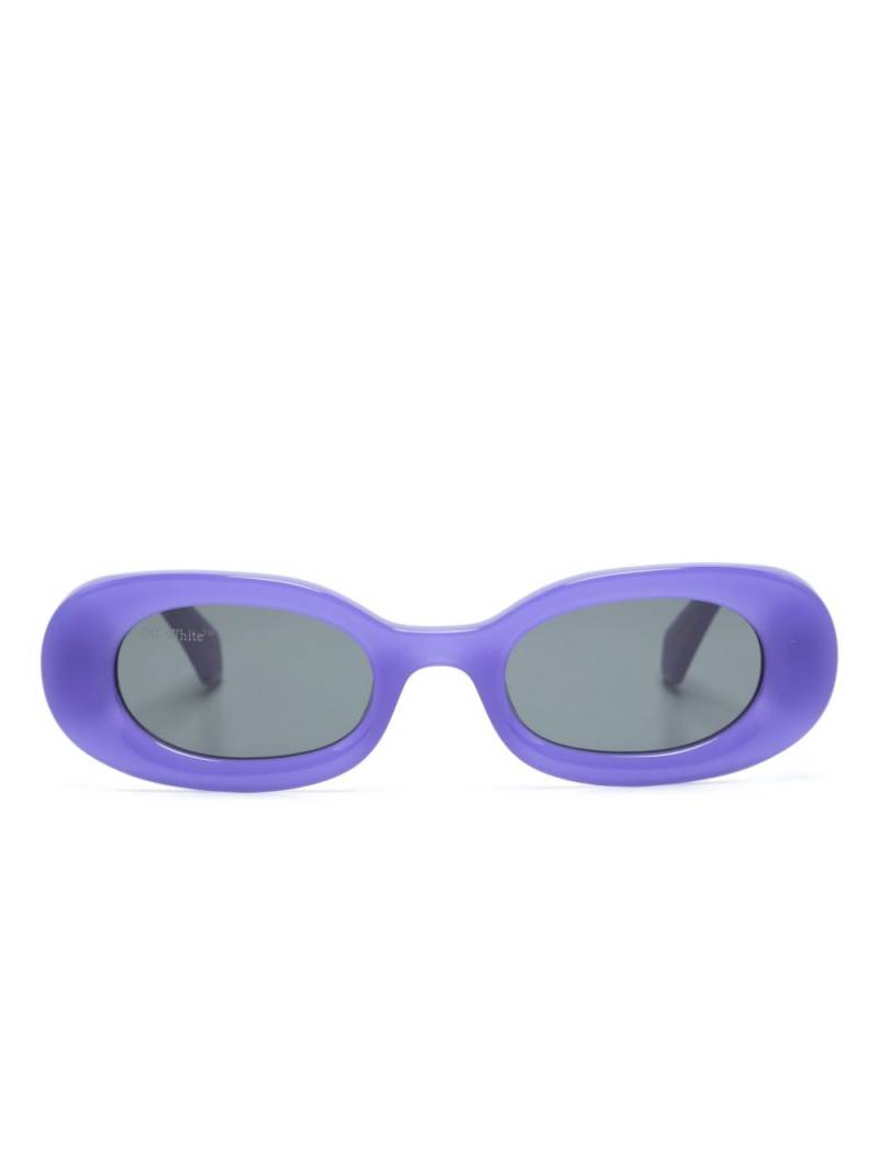 Off-White Eyewear Amalfi oval-frame sunglasses - Purple von Off-White Eyewear