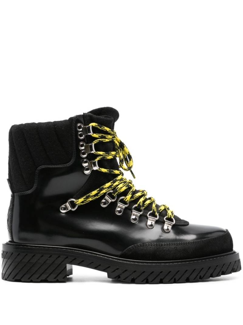 Off-White patent-leather ankle boots - Black von Off-White