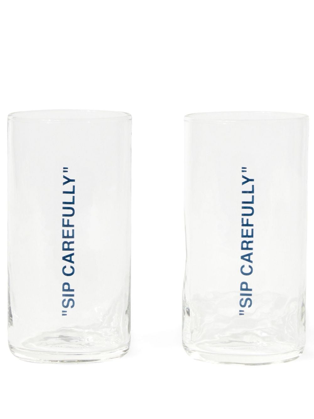 Off-White quote-print cocktail glasses (set of two) von Off-White