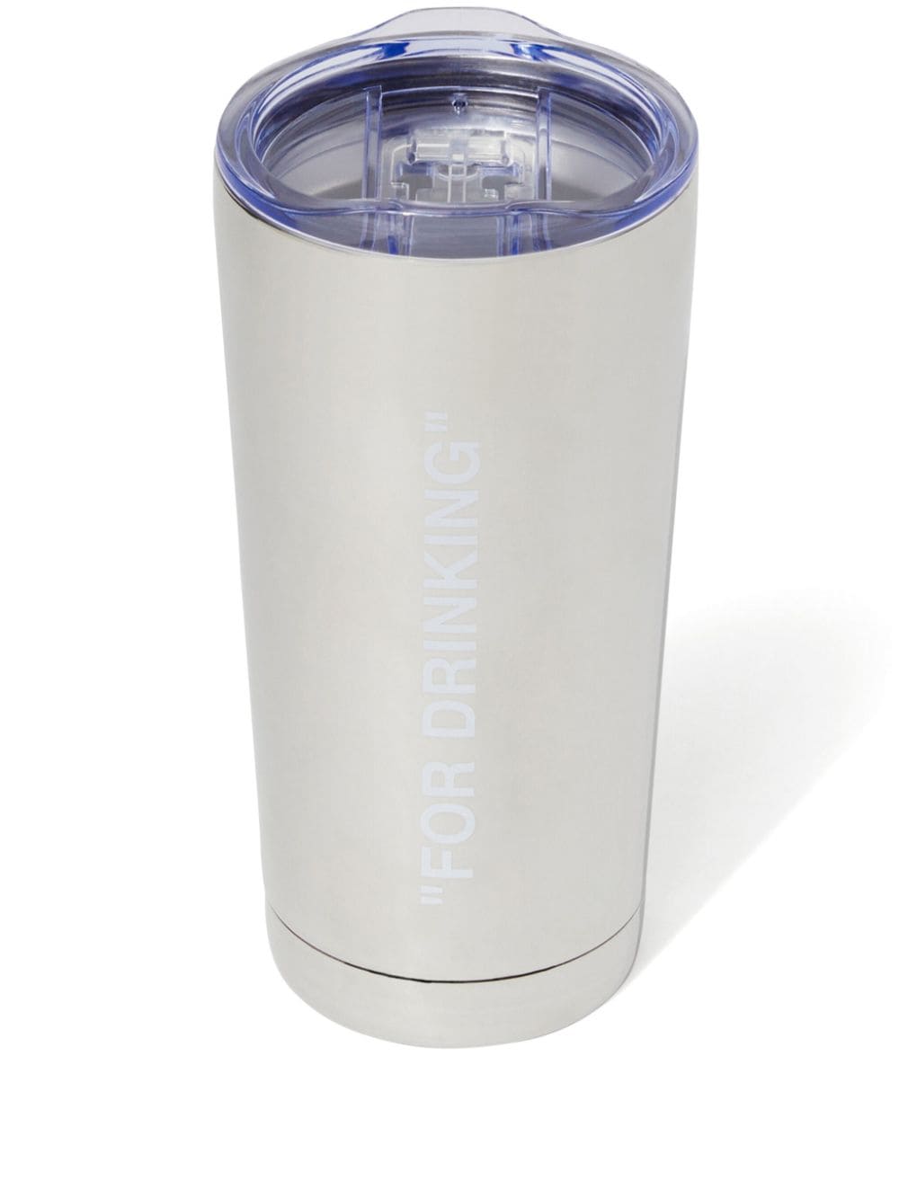 Off-White quote-print stainless-steel travel mug - Metallic von Off-White