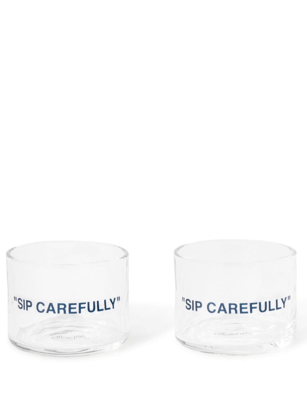 Off-White quote-print water glasses (set of two) von Off-White