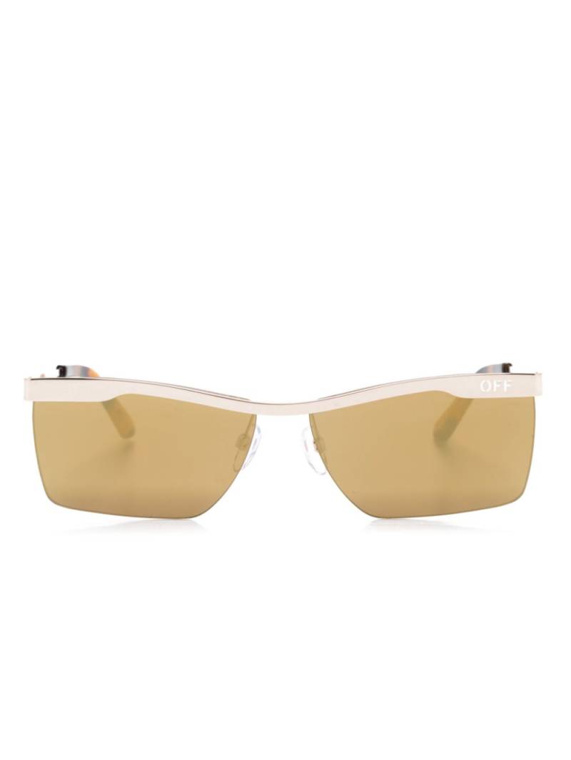 Off-White Eyewear Rimini rectangle-frame sunglasses - Gold von Off-White Eyewear