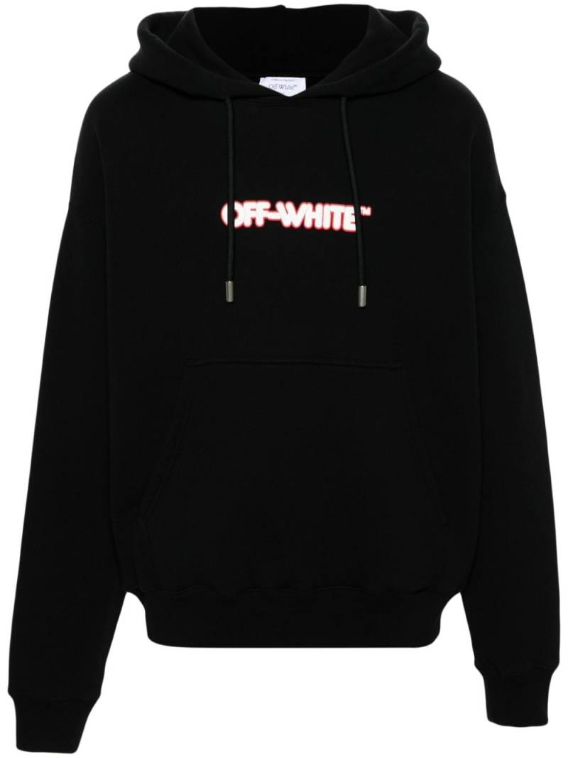 Off-White round-logo hoodie - Black von Off-White