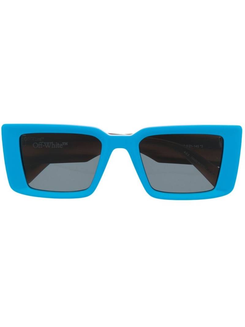 Off-White Eyewear square-frame tinted sunglasses - Blue von Off-White Eyewear