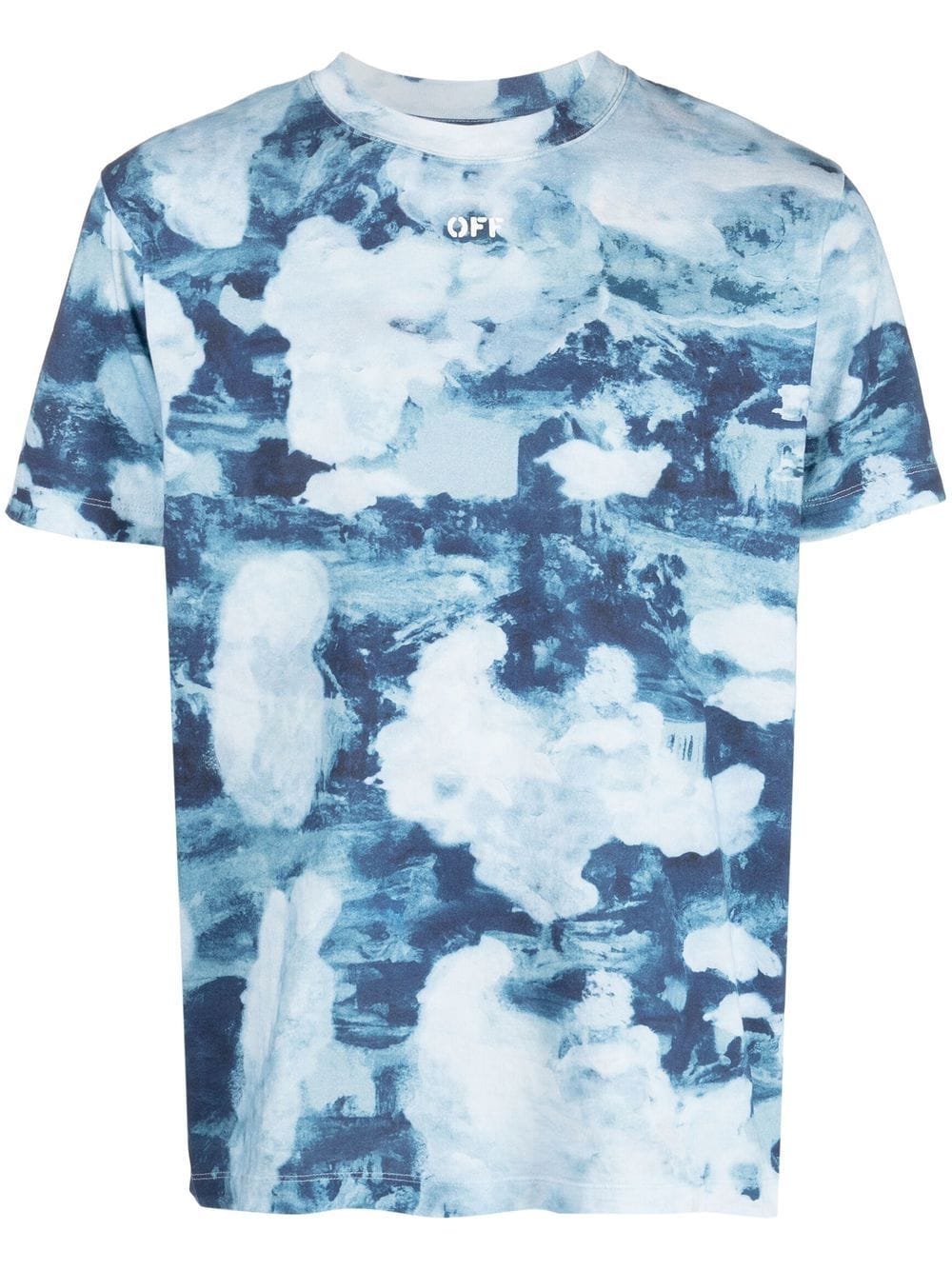 Off-White tie-dye cotton T-shirt - Blue von Off-White