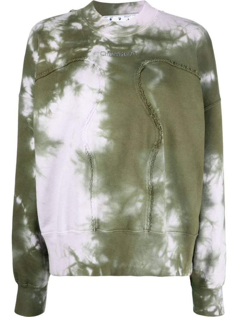 Off-White tie-dye crew-neck sweatshirt - Pink von Off-White