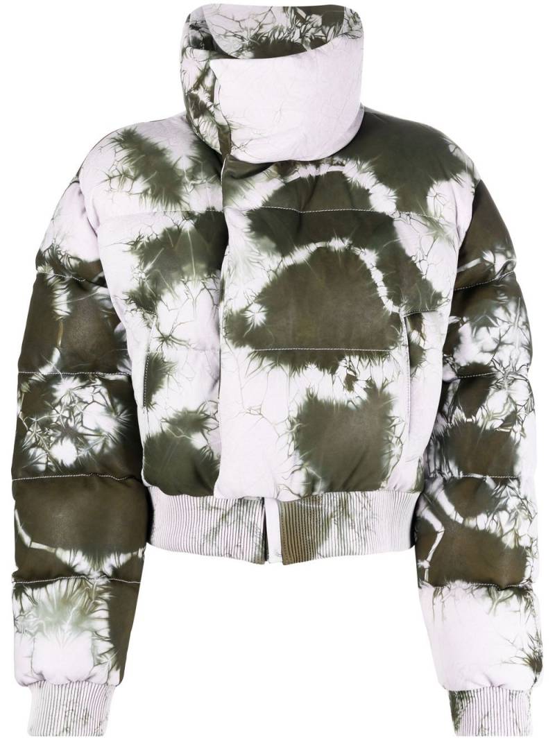 Off-White tie-dye puffer jacket - Pink von Off-White