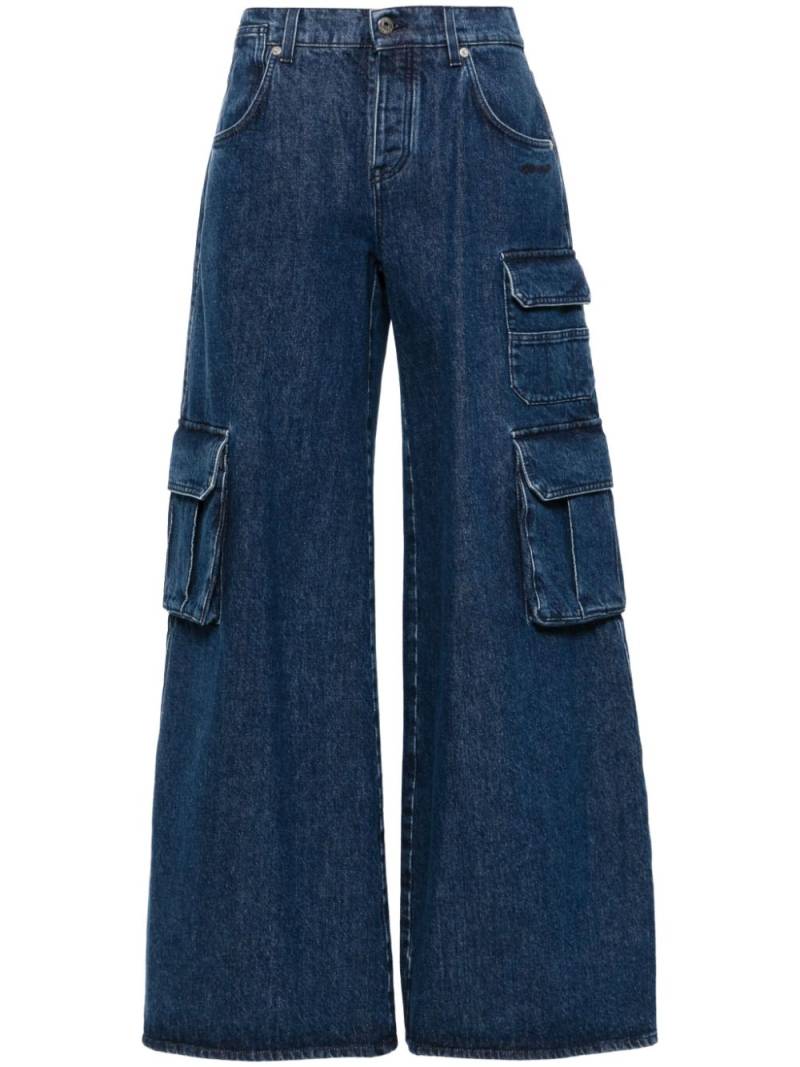 Off-White wide-leg cargo jeans - Blue von Off-White