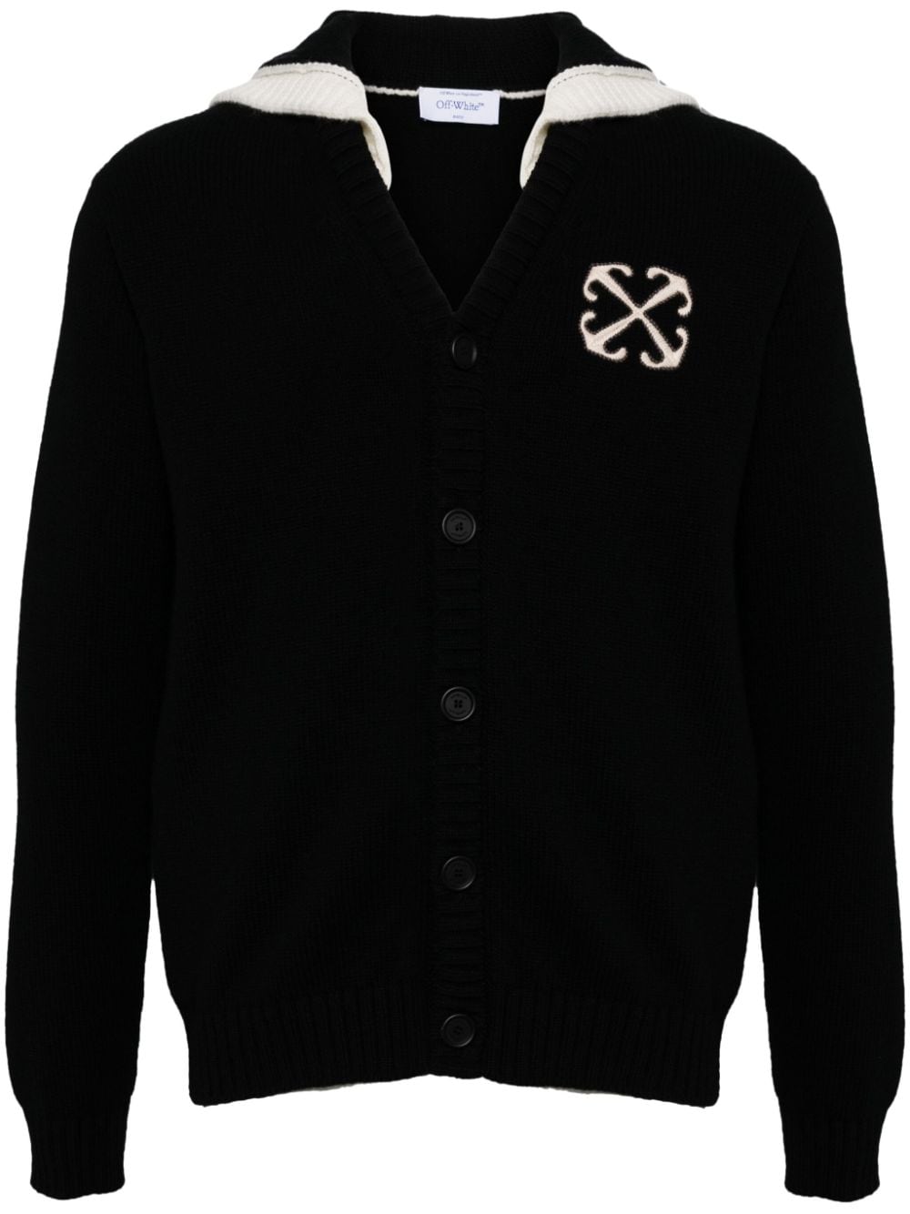 Off-White wool cardigan - Black von Off-White