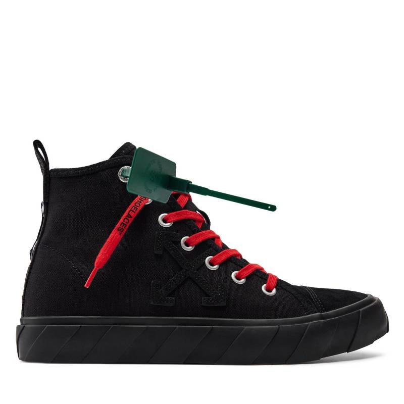 Sneakers aus Stoff Off-White Mid Top Vulcanized Canvas IA119S22LEA0011010 Schwarz von Off-White