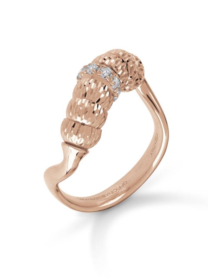 Officina Bernardi 18kt rose gold Enigma diamond ring - Pink von Officina Bernardi