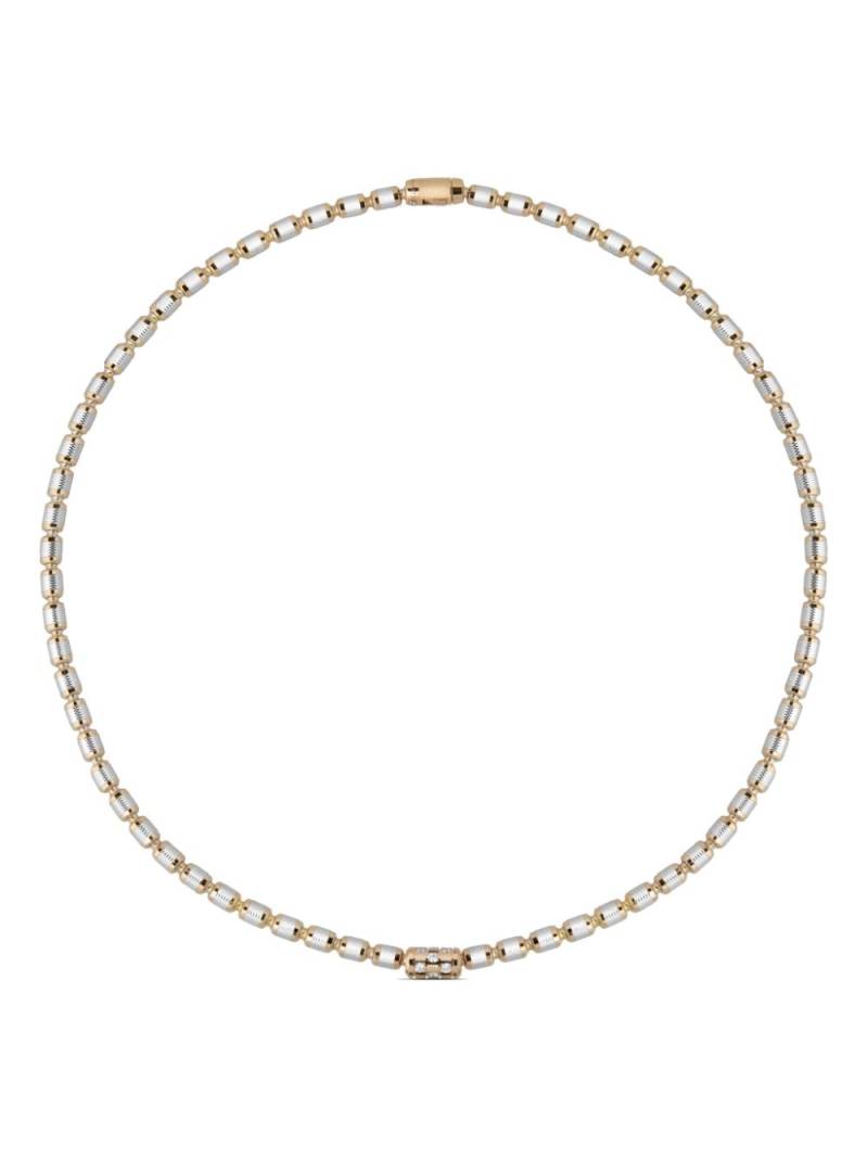 Officina Bernardi 18kt white and yellow gold Lumen diamond necklace von Officina Bernardi