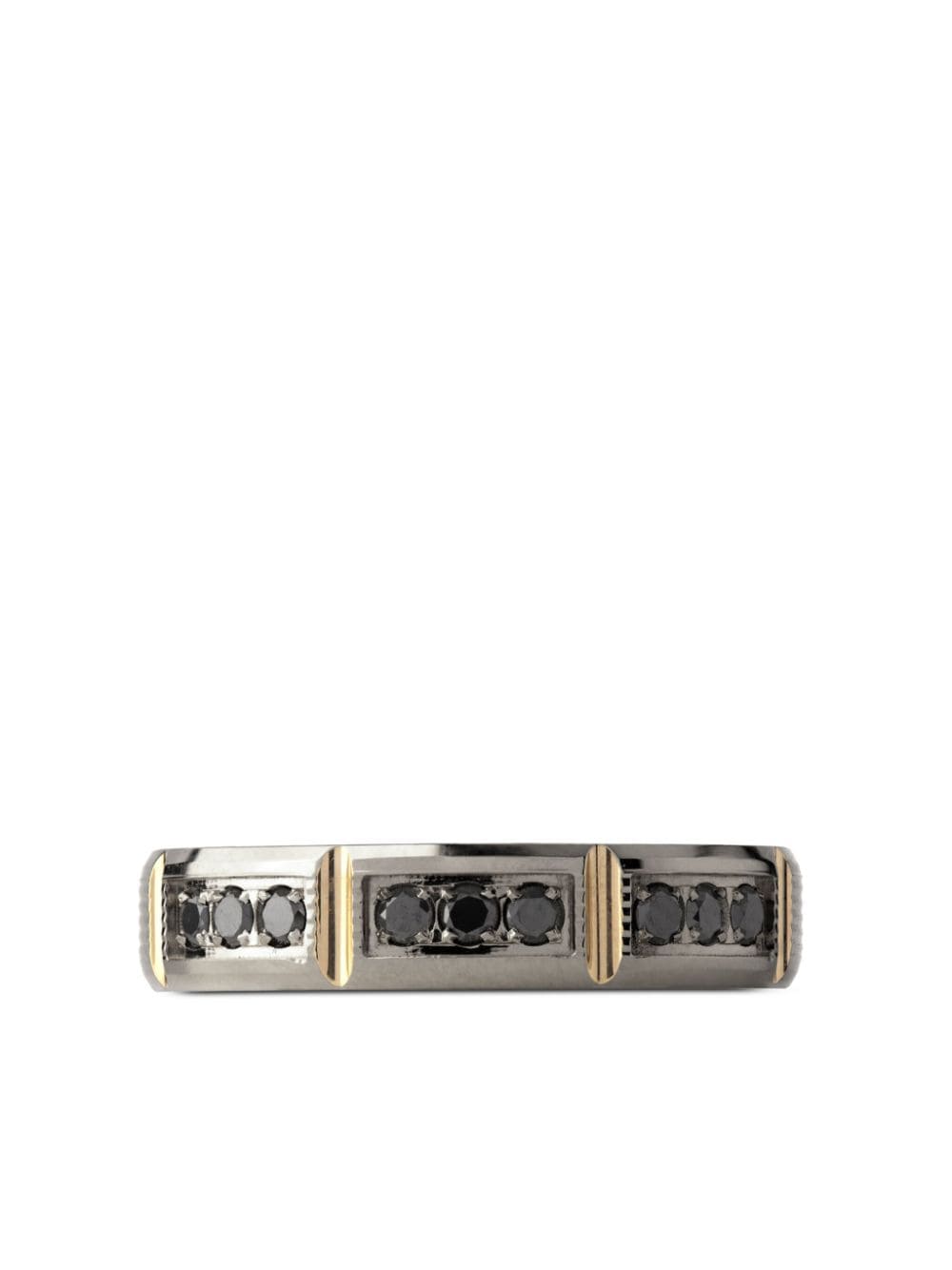 Officina Bernardi 18kt white and yellow gold Lumen diamond ring - Silver von Officina Bernardi