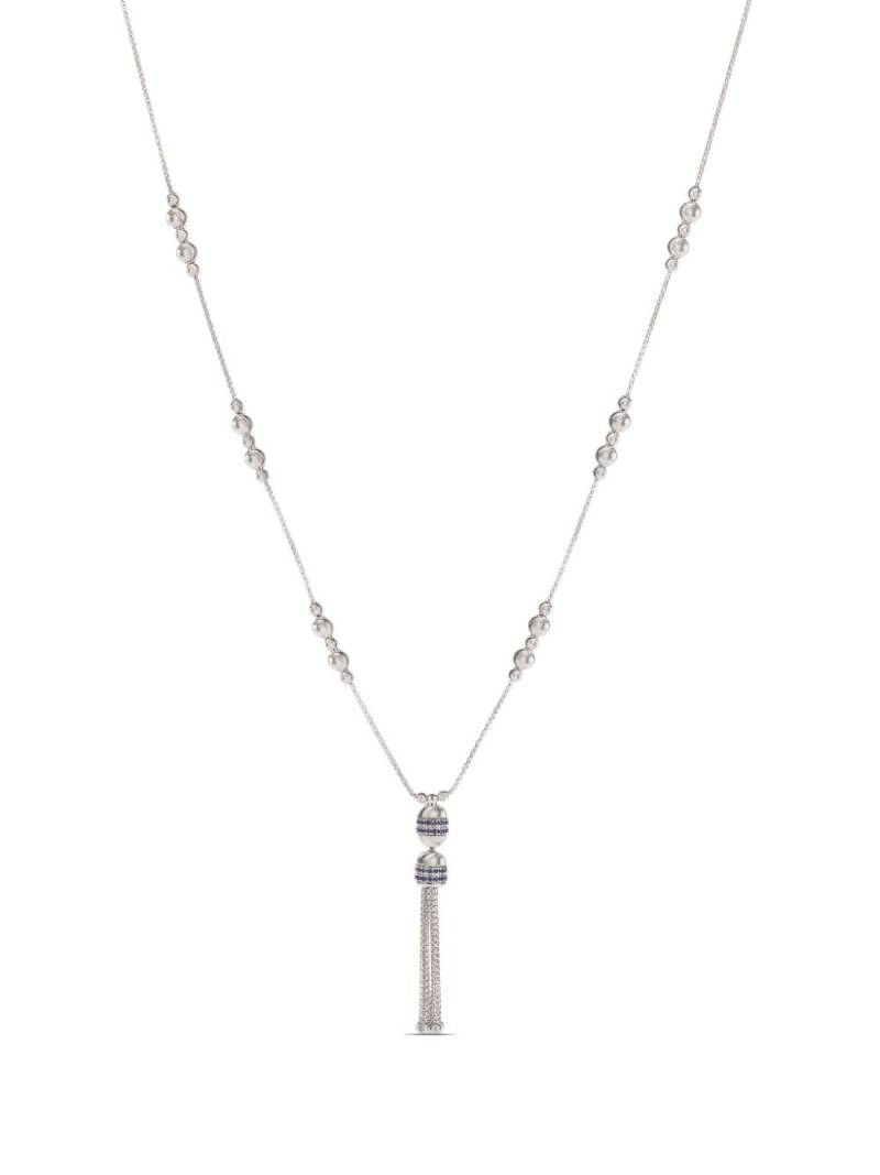 Officina Bernardi 18kt white gold Empire Tassel sapphire necklace - Silver von Officina Bernardi