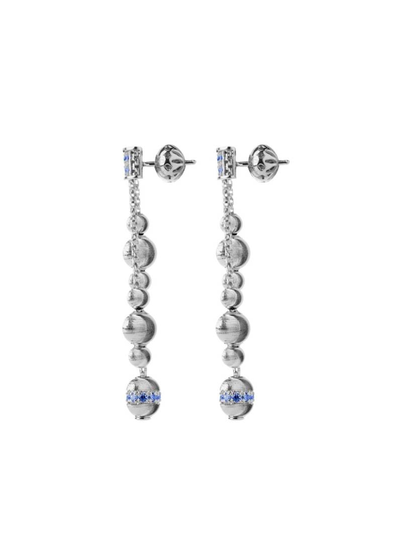 Officina Bernardi 18kt white gold Empire sapphire earrings - Silver von Officina Bernardi