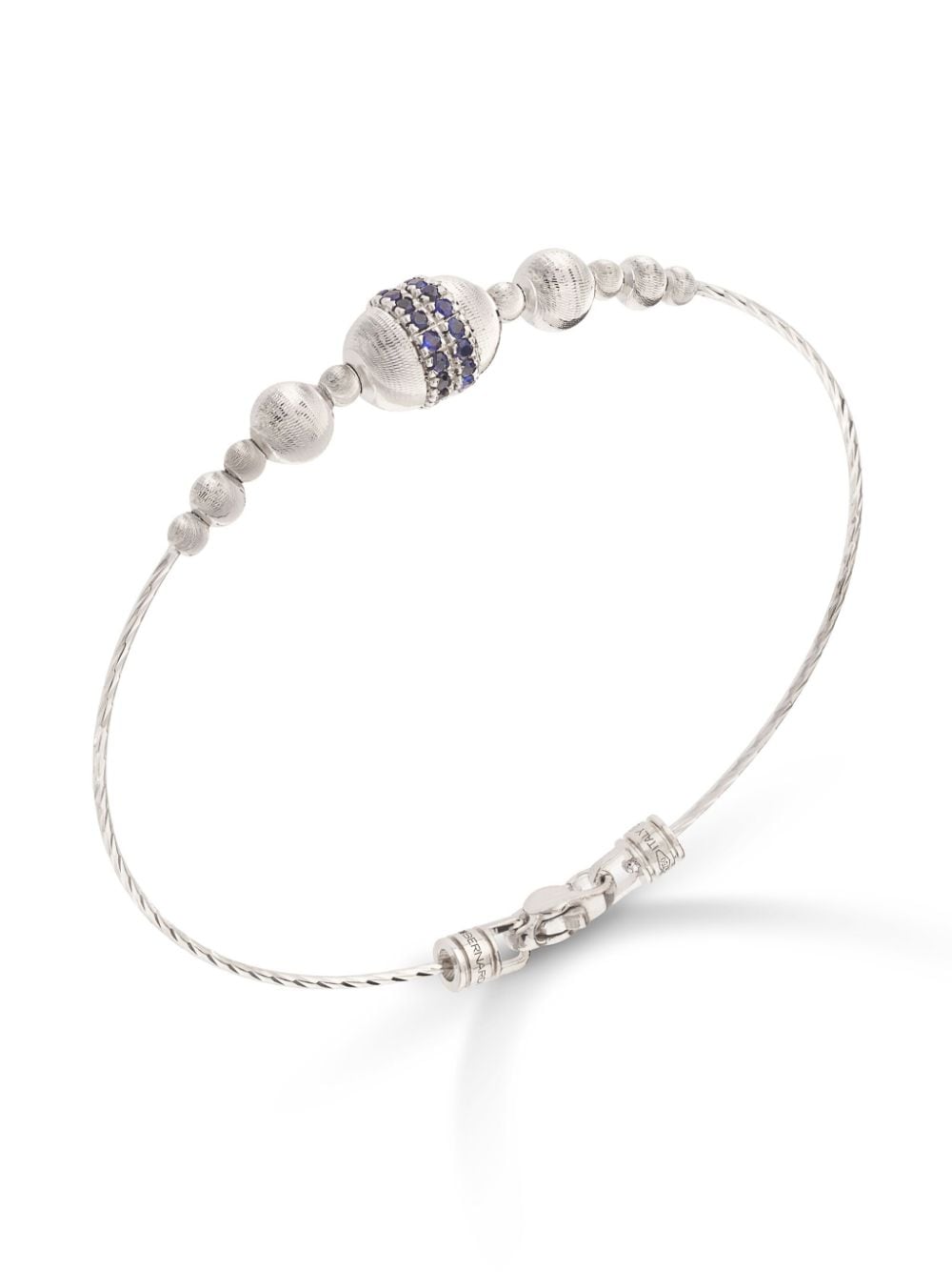 Officina Bernardi 18kt white gold Enigma sapphire bracelet - Silver von Officina Bernardi