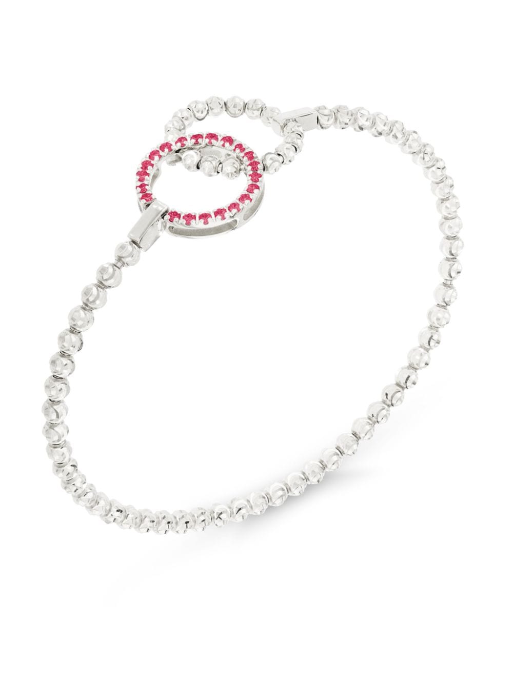 Officina Bernardi 18kt white gold Moon Eden ruby bracelet - Silver von Officina Bernardi