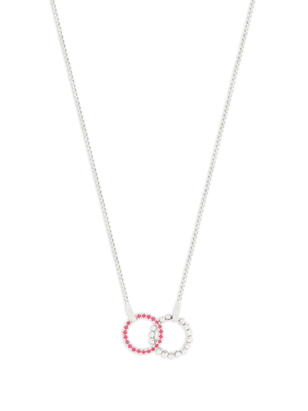 Officina Bernardi 18kt white gold Moon Eden ruby necklace - Silver von Officina Bernardi