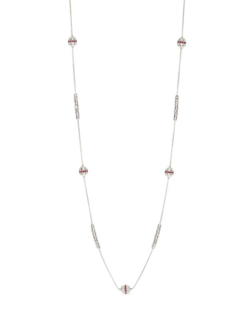 Officina Bernardi 18kt white gold Ophidia ruby necklace - Silver von Officina Bernardi