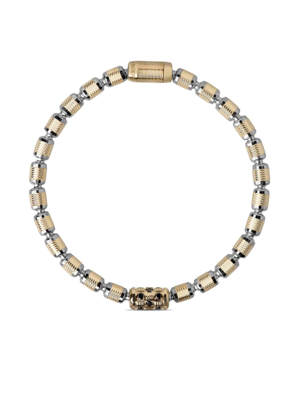 Officina Bernardi 18kt yellow and white gold Lumen diamond bracelet von Officina Bernardi