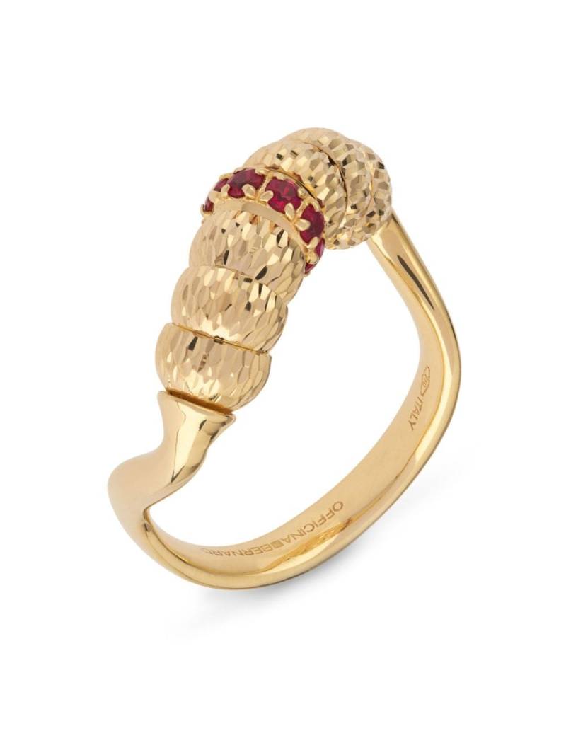 Officina Bernardi 18kt yellow gold Enigma ruby ring von Officina Bernardi