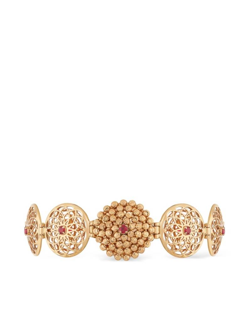 Officina Bernardi 18kt yellow gold Mimosa ruby bracelet von Officina Bernardi