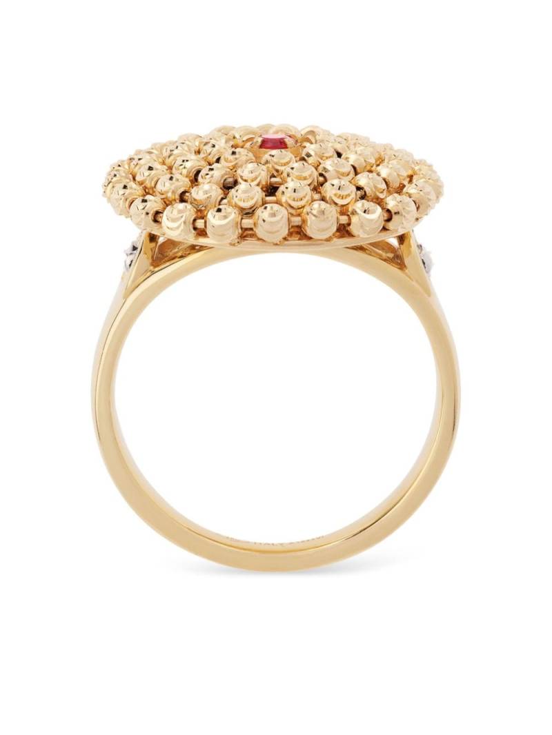 Officina Bernardi 18kt yellow gold Mimosa ruby ring von Officina Bernardi