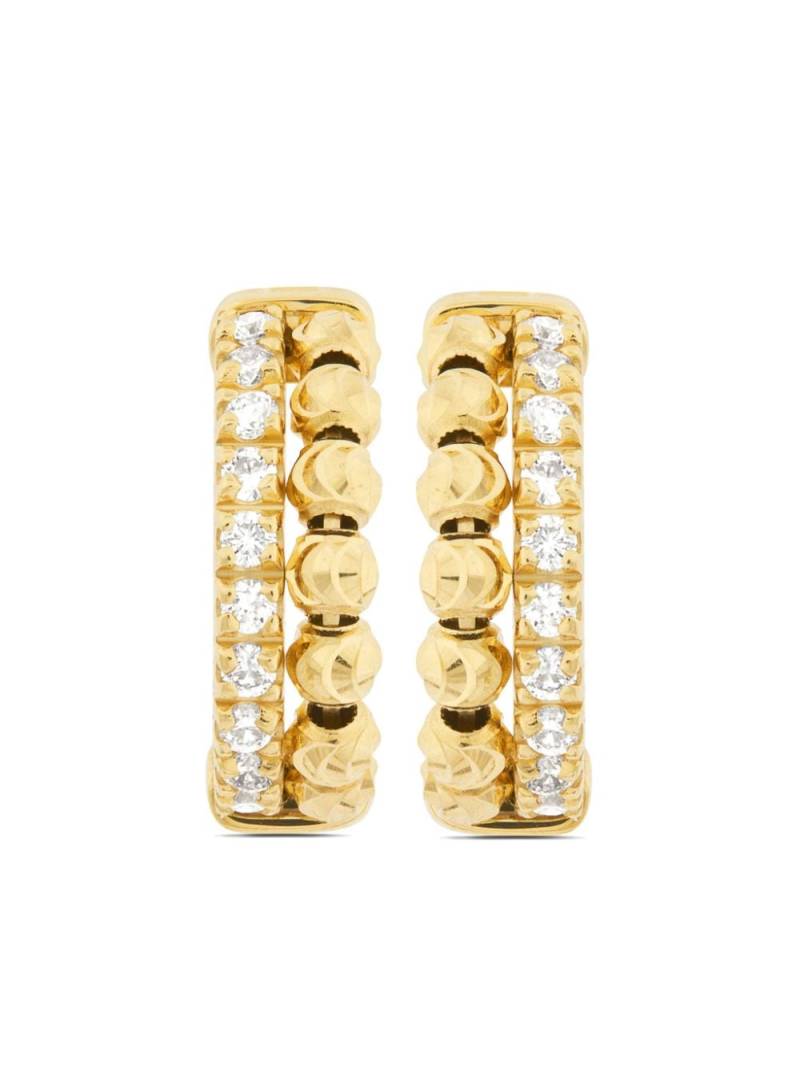 Officina Bernardi 18kt yellow gold Moon Eden diamond earrings von Officina Bernardi