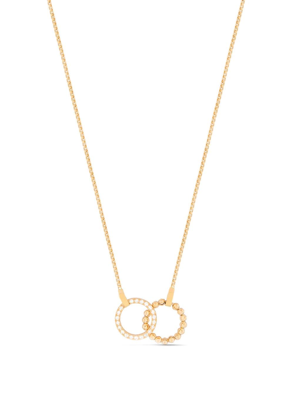 Officina Bernardi 18kt yellow gold Moon Eden diamond necklace von Officina Bernardi