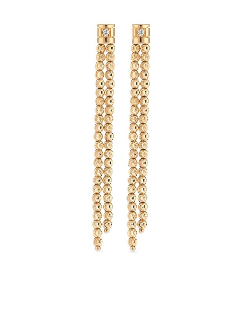 Officina Bernardi 18kt yellow gold Moon diamond drop earrings von Officina Bernardi