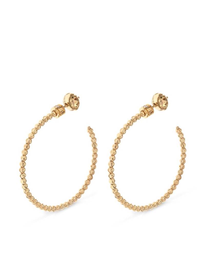 Officina Bernardi 18kt yellow gold Moon diamond large hoop earrings von Officina Bernardi