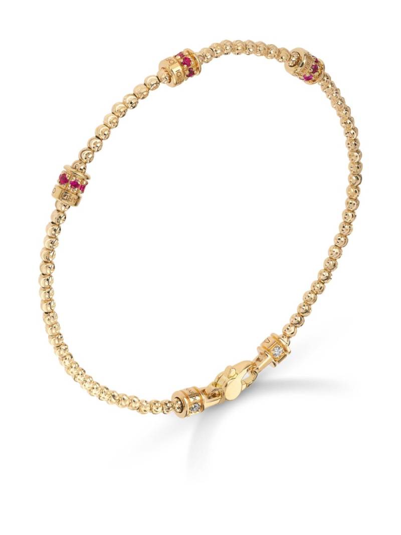 Officina Bernardi 18kt yellow gold Moon ruby bracelet von Officina Bernardi