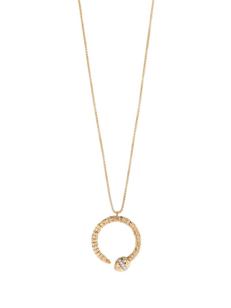 Officina Bernardi 18kt yellow gold Ophidia diamond necklace von Officina Bernardi