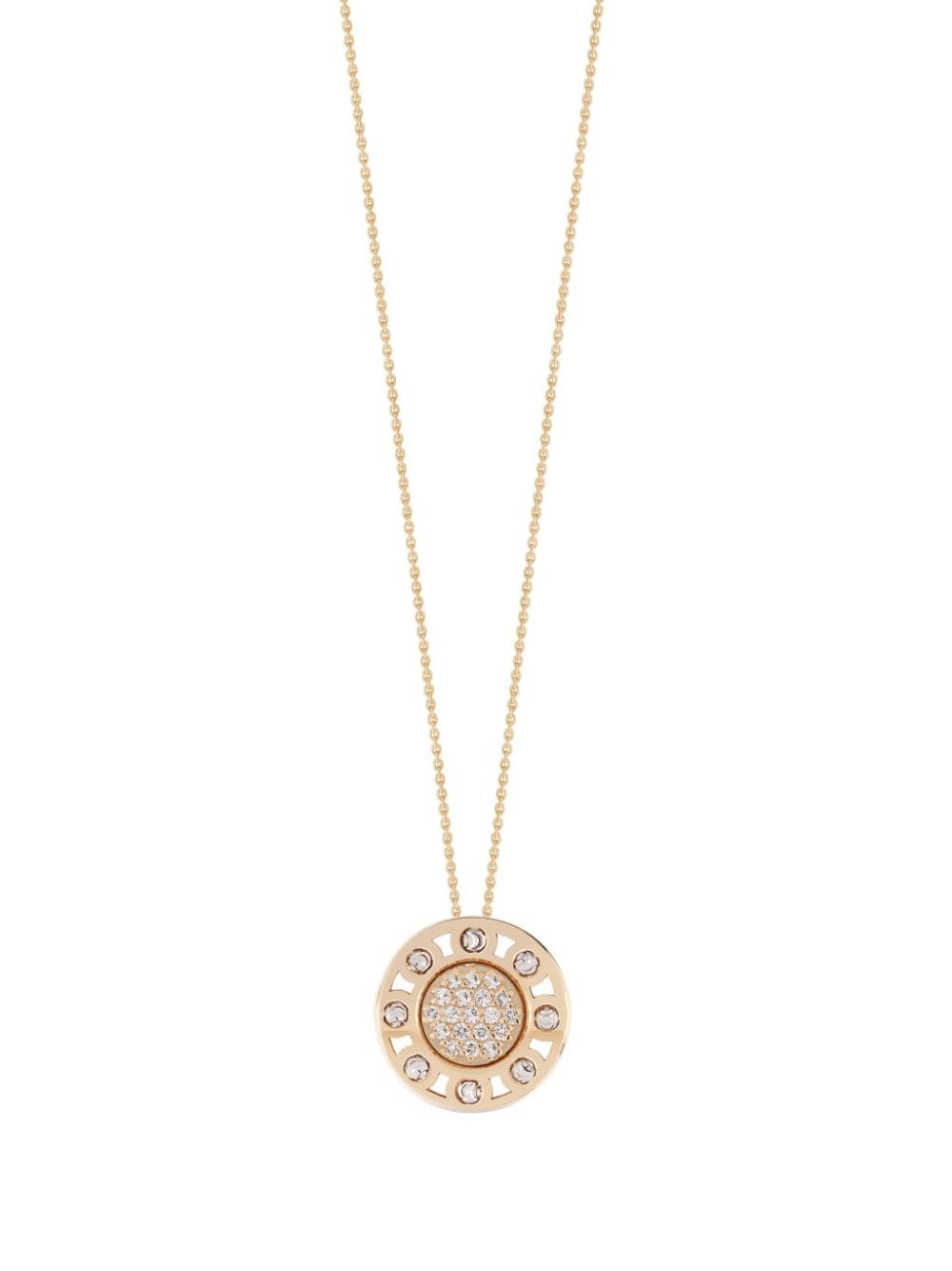 Officina Bernardi 18kt yellow gold small SenzaTempo diamond necklace von Officina Bernardi