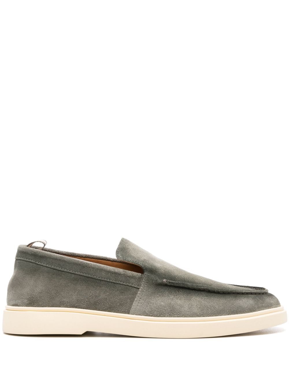 Officine Creative Bones 002 suede loafers - Green von Officine Creative