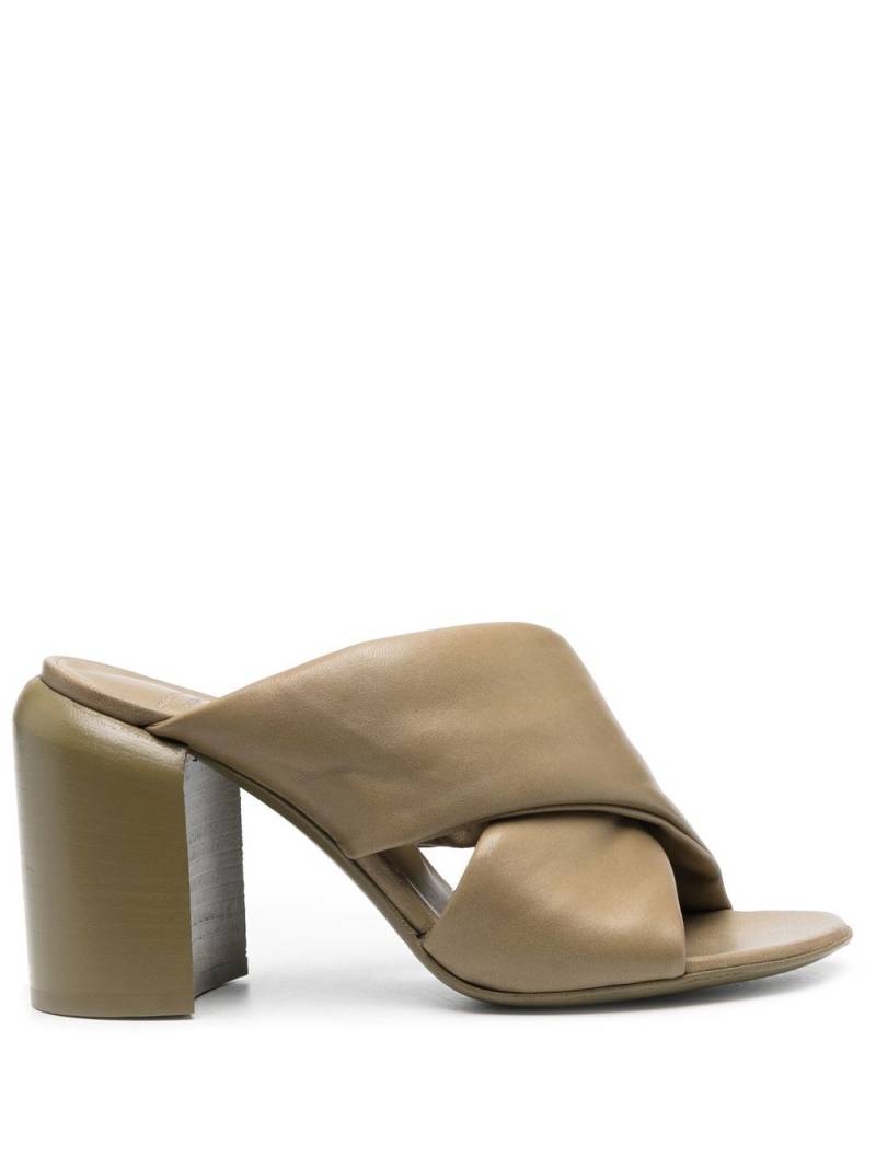 Officine Creative Emilie cross strap mules - Green von Officine Creative